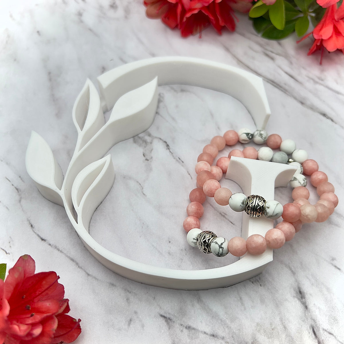 Pink Jade Stone Bracelet - Limited Edition